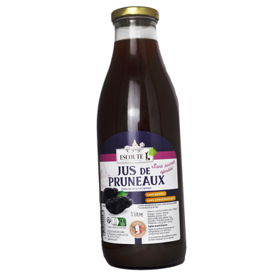 Pur jus de pruneaux LES VERGES D'ESCOUTE - Bouteille 1l