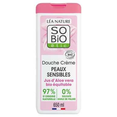 Crème de douche aloé vera Bio SO'BIO Etic 650ml
