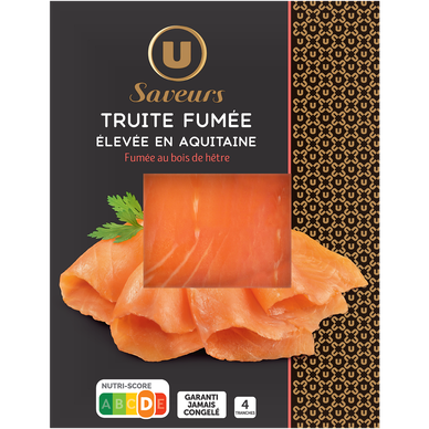 Truite fumée, 4 tranches 120g