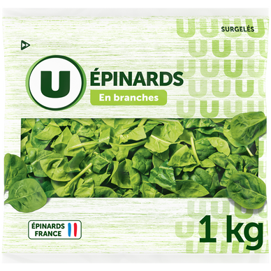 Épinards en branches  sachet de 1kg