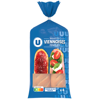 Baguettes viennoises  x4, 340g