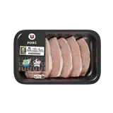 Carré de porc en tranches fines,  France, 6 pièces, barquette, 300g