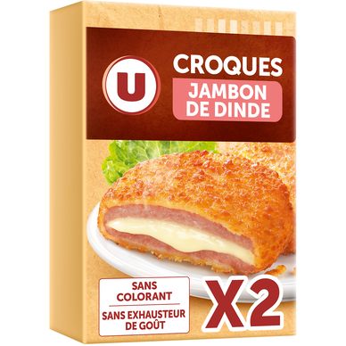 Croque jambon de dinde, VVF, France, 2 pièces, barquette, 200g