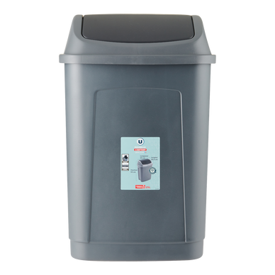 Poubelle swing anthracite - 25L