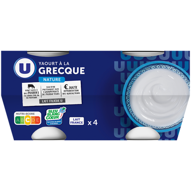 Yaourt nature à la grecque 4x150g