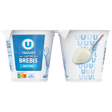Yaourt au lait de brebis nature  3%MG, 4x125g