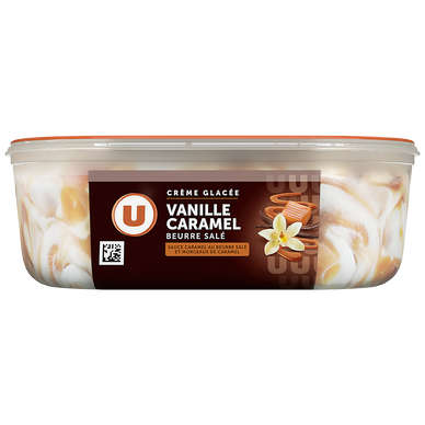 Bac crème glacée vanille caramel - 506g