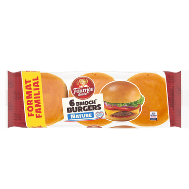 Brioch'burger LA FOURNEE DOREE x6 450g