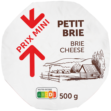 Petit brie au lait pasteurisé 32%MG PRIX MINI 500g
