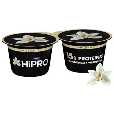 Yaourt Vanille protéiné 0%MG HIPRO - 2x160g0g