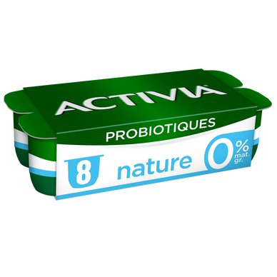 Yaourt nature bifidus 0% mg ACITIVIA 8x125g