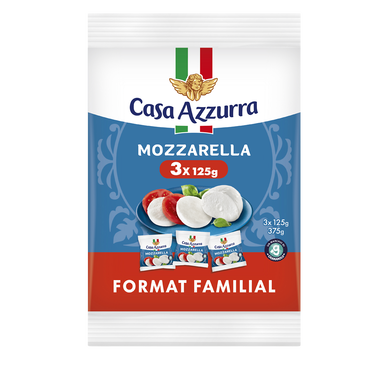 Mozzarella  CASA AZZURRA - 3x125g