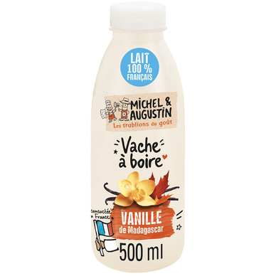 Yaourt à boire vanille de Madagascar MICHEL ET AUGUSTIN - Bouteille de500 ml