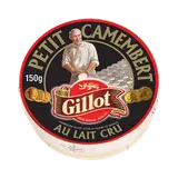 Petit camembert Gillot noir au lait cru, 22% de MG, GILLOT, 150g