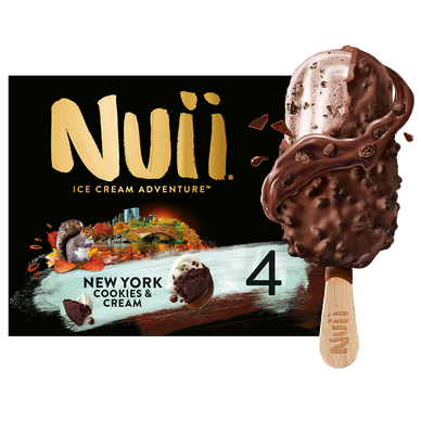 Crème glacée New York cookies and cream NUII X4 268g