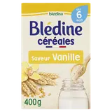 BLEDINA BLEDINE - Céréales en poudre bébé saveur Vanille dès 6 mois -400g