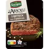 Beefsteak mariné 3 poivres, SOCOPA, France, barquette, 110g