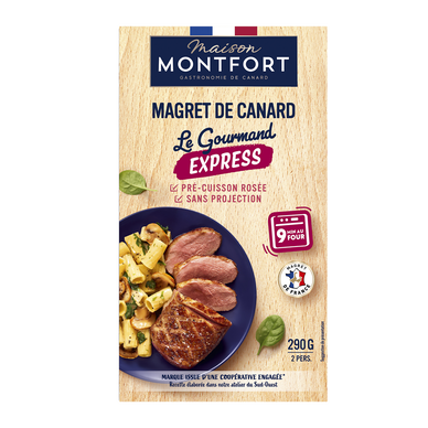 Magret de canard pré-cuit Cuisson Express MONTFORT, France - 290g