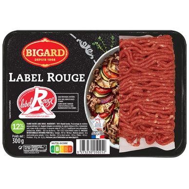Cheveux d'Ange, 12% MAT.GR.,LABEL ROUGE, BIGARD, France, barquette 300g
