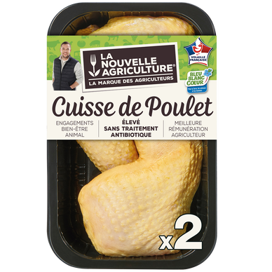 Cuisse poulet déjointée, LA NOUVELLE AGRICULTURE, France, 2 pièces