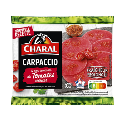 Carpaccio et son concassé de tomates séchées CHARAL - 230g