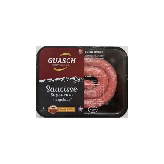 Saucisse Supérieure Cargolade GUASCH
