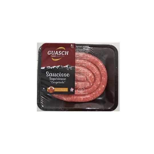 Saucisse Supérieure Cargolade de nos Eleveurs d'Occitanie GUASCH