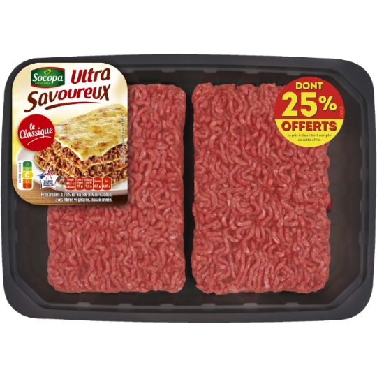 Viande Hachée Ultra Savoureux 15% MG SOCOPA