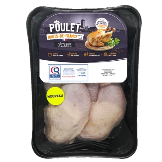 Poulet Découpé Hauts-de-France Certifié POULET DES HAUTS-DE-FRANCE