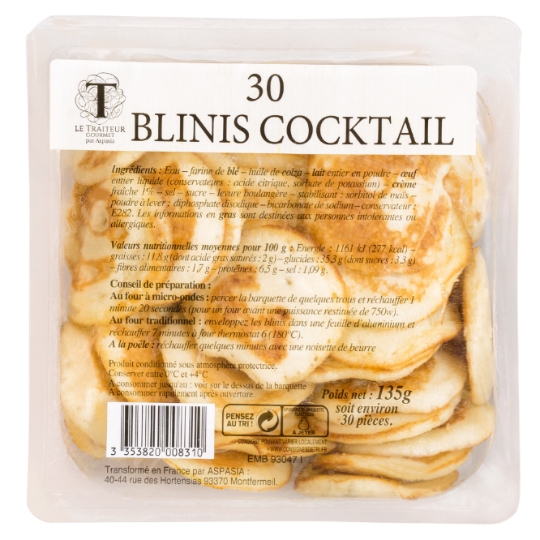 Blinis Cocktail LE TRAITEUR GOURMET