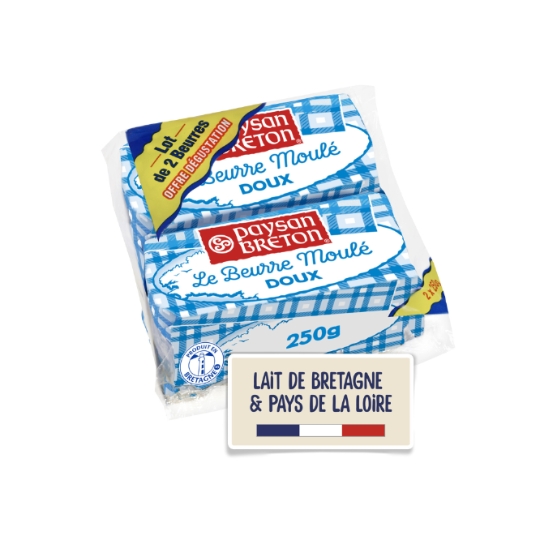 Beurre Doux Moulé PAYSAN BRETON