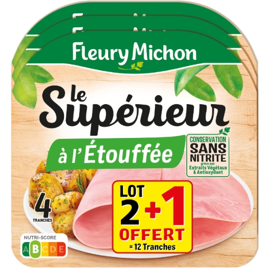 Jambon à L'etouffée Sans Nitrite FLEURY MICHON