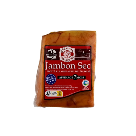 Jambon Sec au Sel de l'Île de Ré Affinage 7 Mois SALAISON DES VALLONS