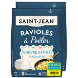 Pate fraiche Ravioles à poêler chèvre affiné ciboulette  SAINT JEAN
