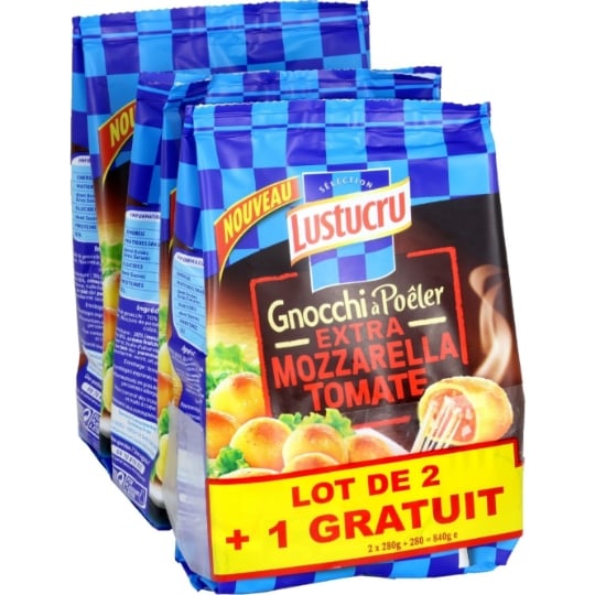 Gnocchi à poêler mozzarella/tomate LUSTUCRU