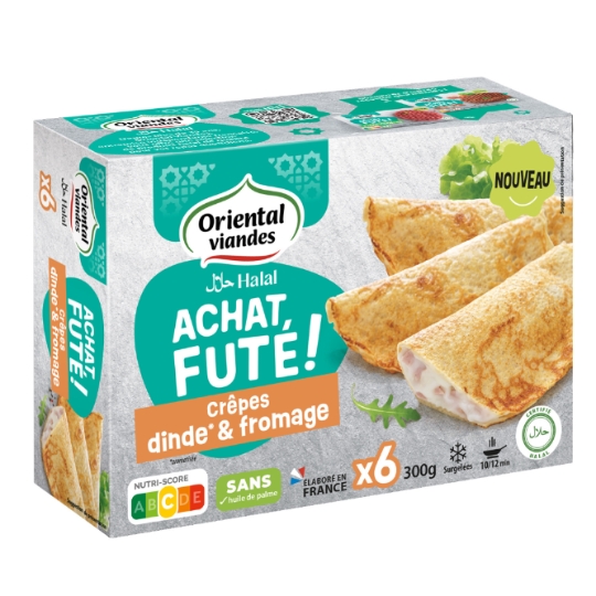 Crêpes Dinde & Fromage Halal ORIENTAL VIANDES