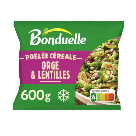 Poêlée Brocolis Courgettes Lentilles et Orge BONDUELLE