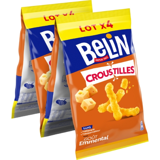 Biscuits apéritifs à l'emmental Croustilles BELIN