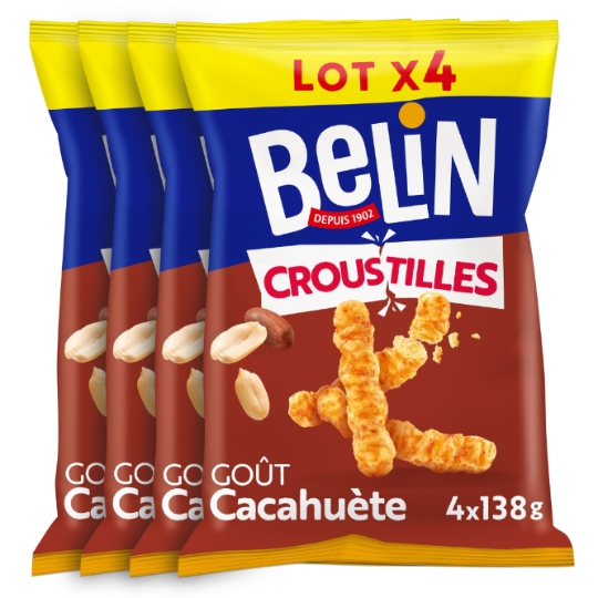 Biscuits apéritifs aux cacahuètes Croustilles BELIN