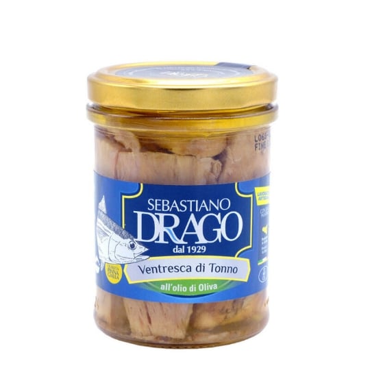 Filets De Ventrèche De Thon À L'huile D'olive 200 Gr SEBASTIANO DRAGO