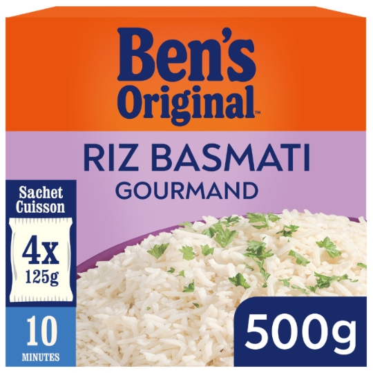 Riz Basmati Gourmand Sachets Cuisson 10 minutes BEN'S ORIGINAL