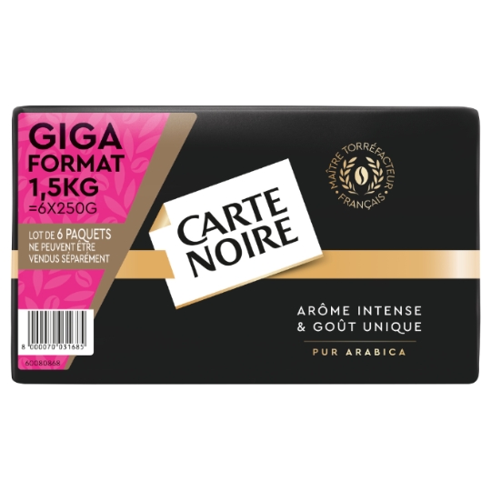 Café Moulu Classique 100% Arabica Intensité 7 CARTE NOIRE