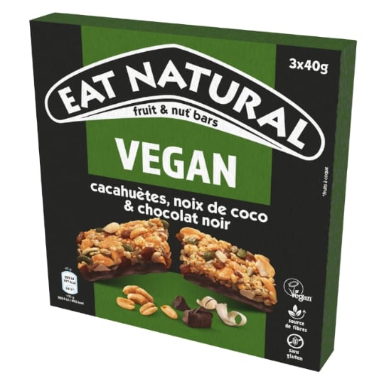 Barres Céréales Vegan Chocolat Noir EAT NATURAL