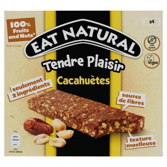 Barre Tendre Plaisir Cacahuètes EAT NATURAL