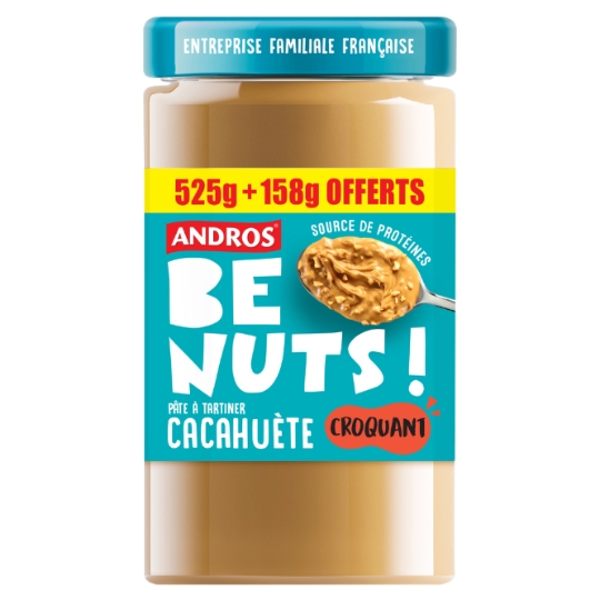 Pâte à Tartiner à la Cacahuète Croquant ANDROS
