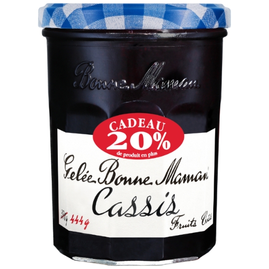 Confiture Gelée Cassis +20% BONNE MAMAN
