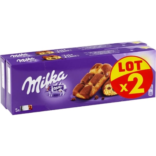 Gâteaux fourrés au chocolat et aux pépites de chocolat Cake & Choc MILKA