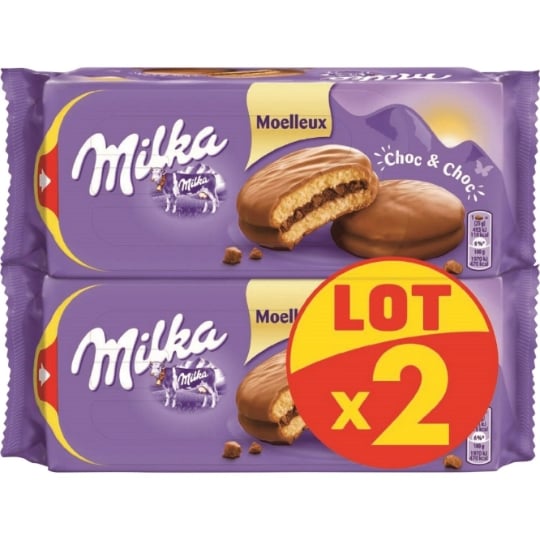 Gâteaux fourrés au chocolat Choc & Choc MILKA