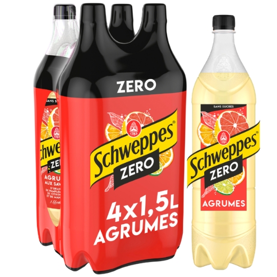 Soda aux Agrumes Zéro Sucres SCHWEPPES