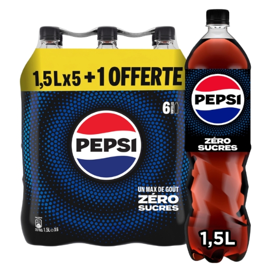 Soda au Cola Zéro Sucres PEPSI